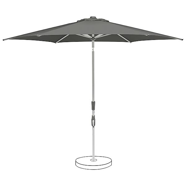 Suncomfort by Glatz Marktschirm Stone Grey mit Dreh- & Neigungsfunktion günstig online kaufen