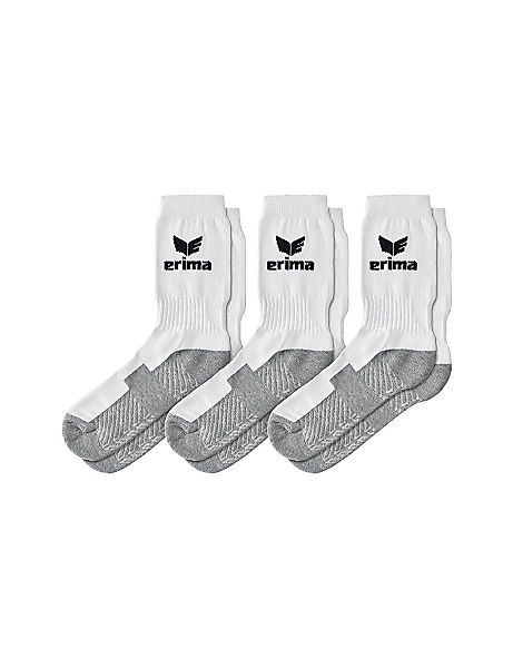 Erima Sportsocken Crew Logo weiss/grau 3er günstig online kaufen