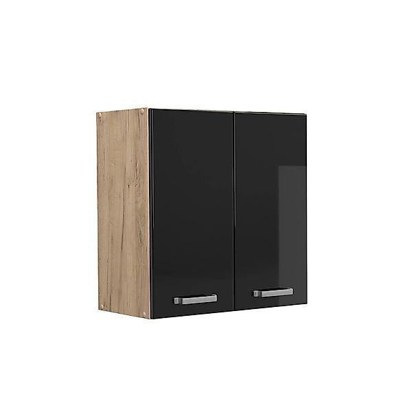 Vicco Hängeschrank R-Line Hängender Küchenschrank Schwarz Hochglanz/Goldkra günstig online kaufen