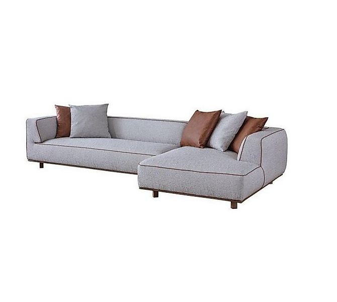 Xlmoebel Ecksofa Sofagarnitur Eckcouch Sofaset Grau Ecksofa Wohnzimmerecke günstig online kaufen