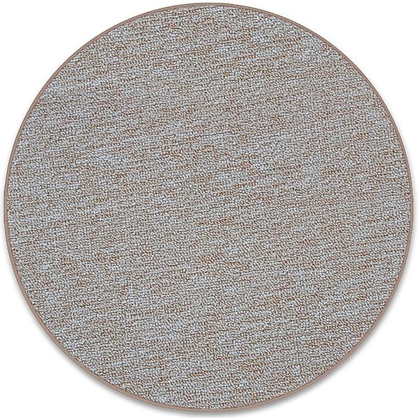 KARAT Teppich Rund London mit Flachem Schlingenflor Modern Beige Ø 240 cm günstig online kaufen