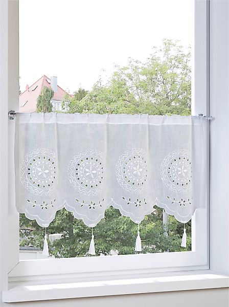 heine home Scheibengardine Stangendurchzug 1 Stk. tlg. günstig online kaufen