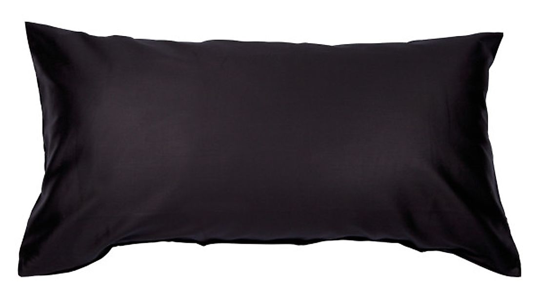 Janine Janine Mako-Satin Bettwäsche Colors 31001 schwarz Größe:  60x40 cm günstig online kaufen