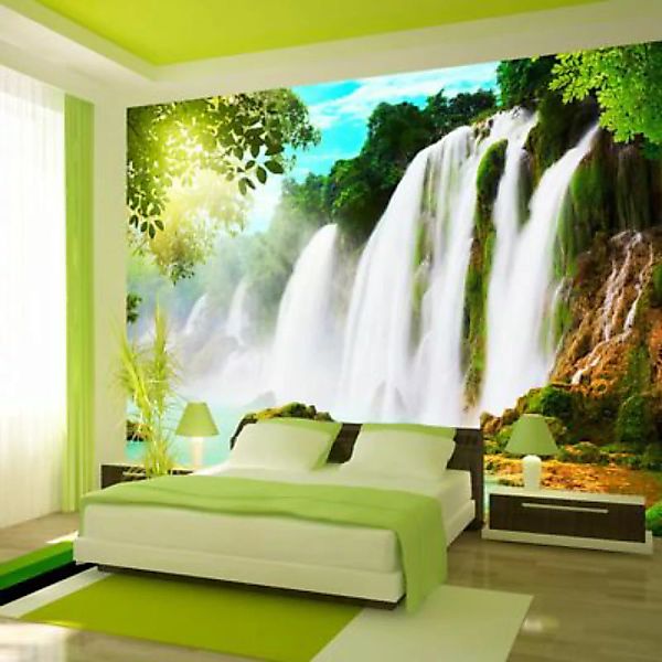 artgeist Fototapete The beauty of nature: Waterfall mehrfarbig Gr. 300 x 21 günstig online kaufen