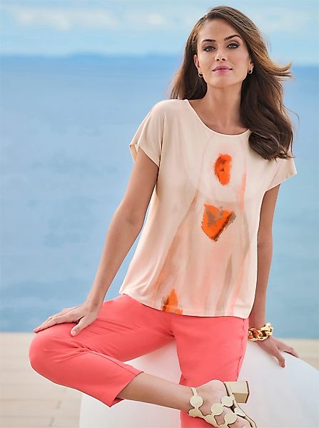 heine Kurzarmshirt "Druck-Shirt", 1 Stk. günstig online kaufen