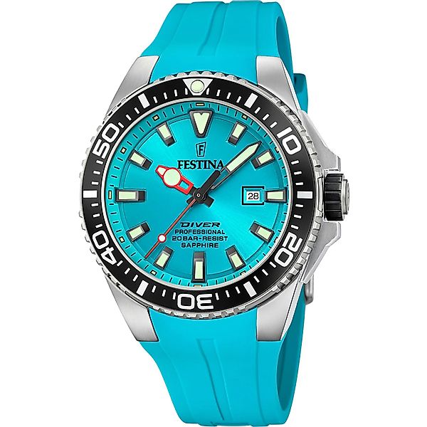Festina Taucheruhr F20664/5 – Türkis, Silikonband, günstig online kaufen