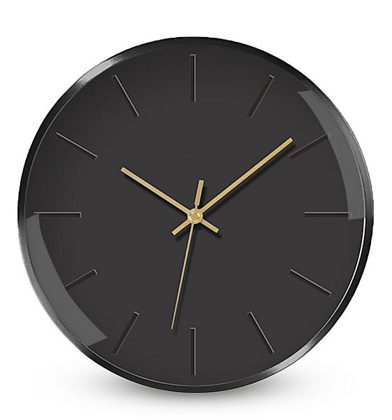 Miraval Wanduhr Analoge Wanduhr: Klassisches Design in Schwarz günstig online kaufen