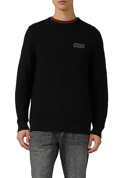 s.Oliver Strickpullover aus strukturierter Qualität, mit Logo-Badge, Regula günstig online kaufen