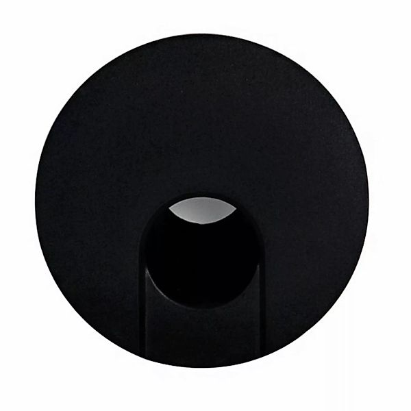 BRUMBERG Wall Kit68 rückversetzt, rund, schwarz günstig online kaufen
