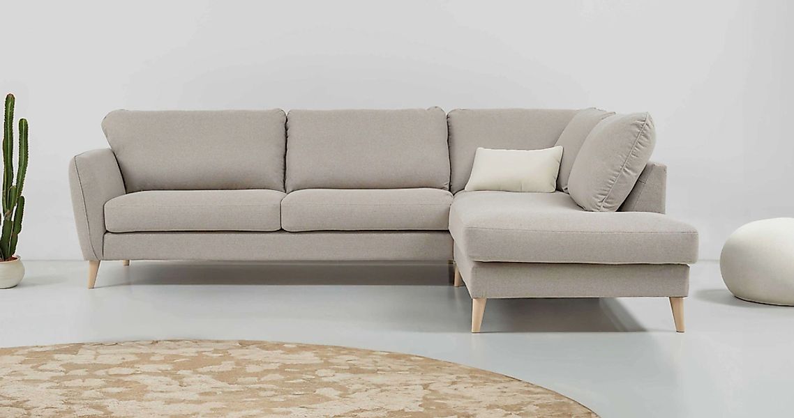 Home affaire Ecksofa "MARSEILLE 278/202 cm, L-Form, Ottom. rechts/links, ve günstig online kaufen