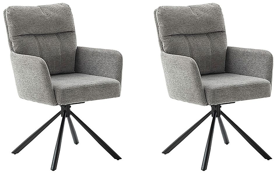 MCA furniture Esszimmerstuhl »UTICA«, Chenilleoptik, (2er-Set), drehbar 180 günstig online kaufen