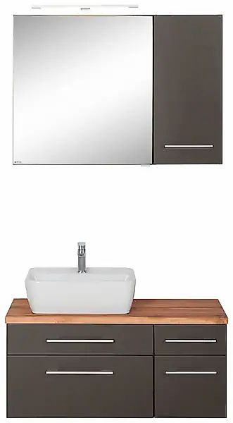 welltime Badmöbel-Set »Davos«, (3 St.), Breite 50 cm, mit extra Regal günstig online kaufen