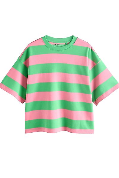 Next T-Shirt Kastiges Relaxed Fit Oversized-T-Shirt, günstig online kaufen