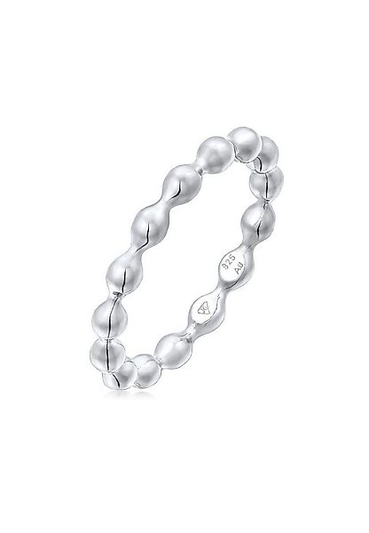 Elli Fingerring Kugel Dots Stapelring Schlicht 925 Silber, Kugel günstig online kaufen