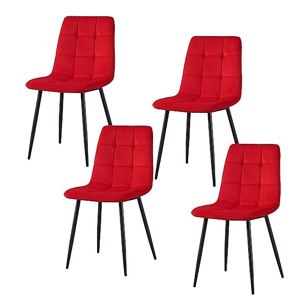 HTI-Living Esszimmerstuhl Stuhl Mesa Velvet 4er-Set günstig online kaufen