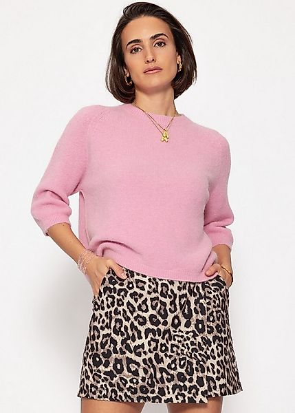 SASSYCLASSY Kurzarmshirt Strickoberteil für Damen Lockeres Shirt aus Strick günstig online kaufen