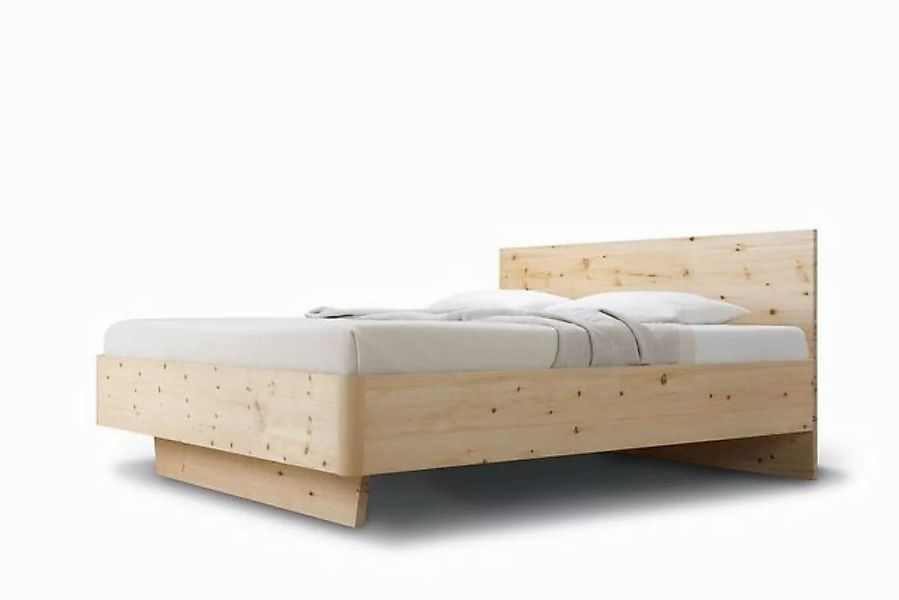 Natur24 Bett Doppelbett Gardena 180 x 200 cm in Buche Nuss gebeizt und lack günstig online kaufen