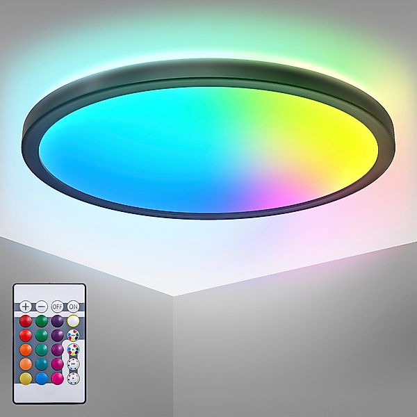 B.K.Licht LED Deckenleuchte BK_PL1553 RGBW Deckenlampe, günstig online kaufen