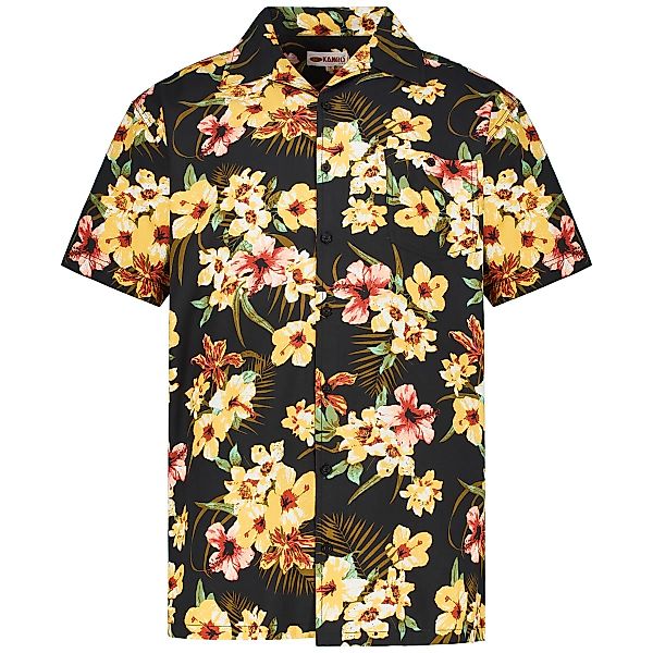 Kamro Freizeithemd mit floralem Muster Farbe schwarz Größe: 10XL günstig online kaufen