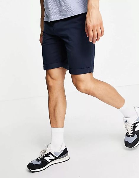 Tom Tailor – Chino-Shorts in Navy-Marineblau günstig online kaufen