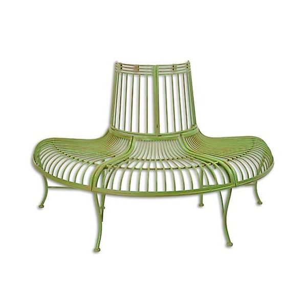 Gartenbank Baumbank Bank Gartenbank halbrund grün günstig online kaufen