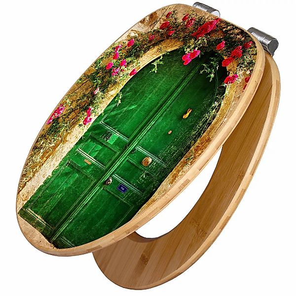Banjado Design WC Sitz Bambus Holz Toilettendeckel Mit Absenkautomatik Klod günstig online kaufen