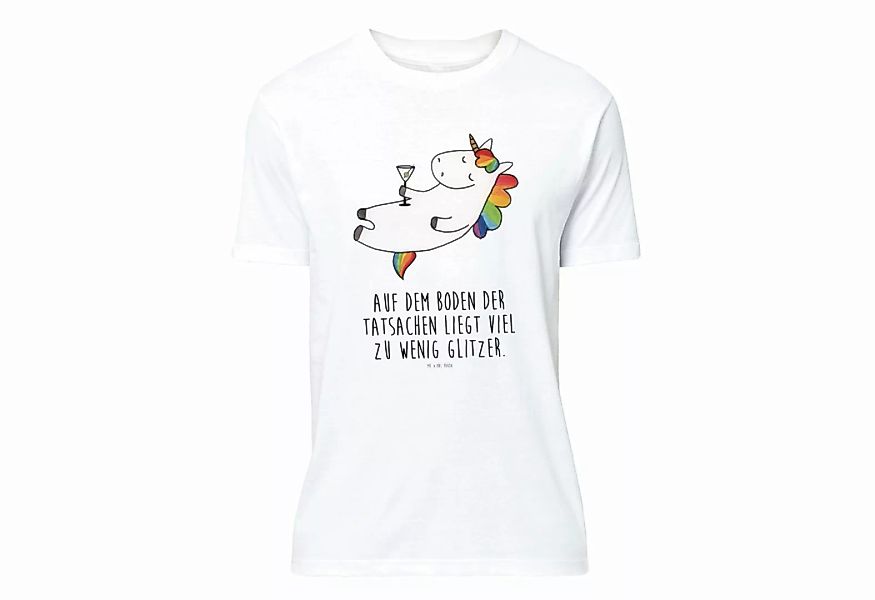 Mr. & Mrs. Panda T-Shirt Einhorn Cocktail - Weiß - Geschenk, T-Shirt, Spaß, günstig online kaufen