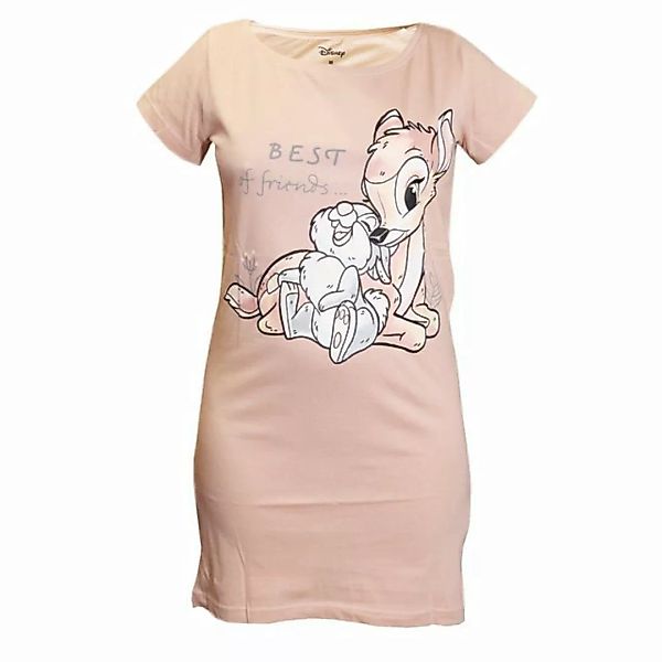 Disney Pyjamaoberteil Disney Bambi Klopfer Damen kurzarm Schlafshirt Nachth günstig online kaufen
