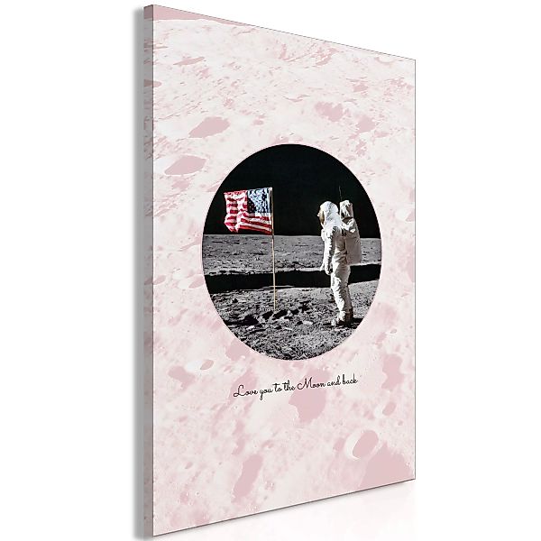 Wandbild - Love You to the Moon and Back (1 Part) Vertical günstig online kaufen