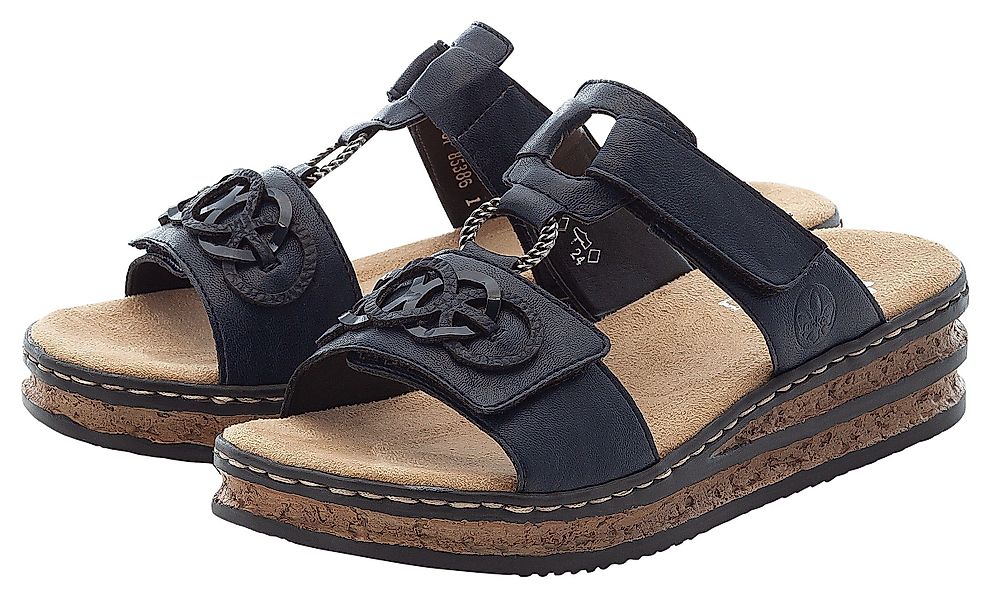 Rieker Pantolette, Plateau, Sommerschuh, Schlappen mit günstig online kaufen