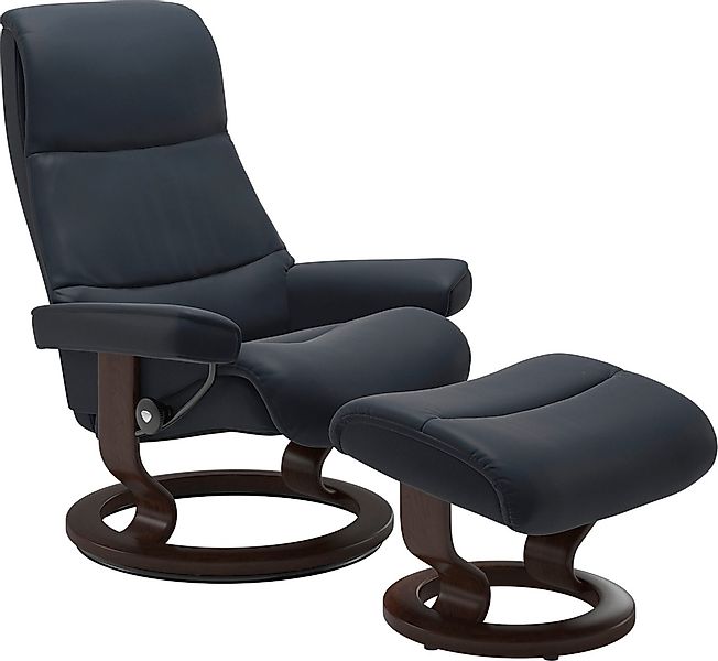 Stressless Relaxsessel "View" mit Classic Base, Größe M,Gestell Braun günstig online kaufen