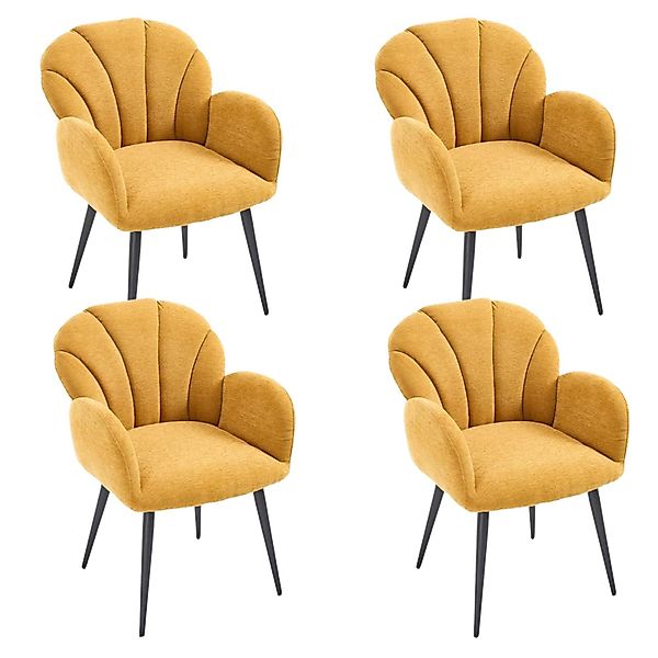 CHAIRUS Esszimmerstuhl 2/4er Set Chenille-Stühle mit günstig online kaufen