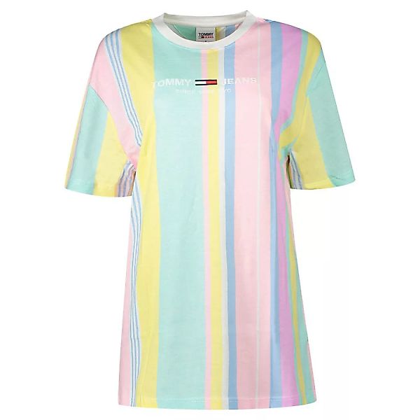 Tommy Jeans Stripe 2 Kurzärmeliges T-shirt 2XL Romantic Pink günstig online kaufen