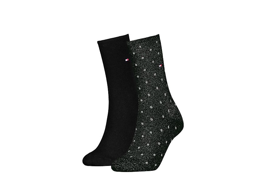 Tommy Hilfiger Socken TH WOMEN SOCK DOT 2P (2-Paar, 2 Paar) mit feinem Ripp günstig online kaufen