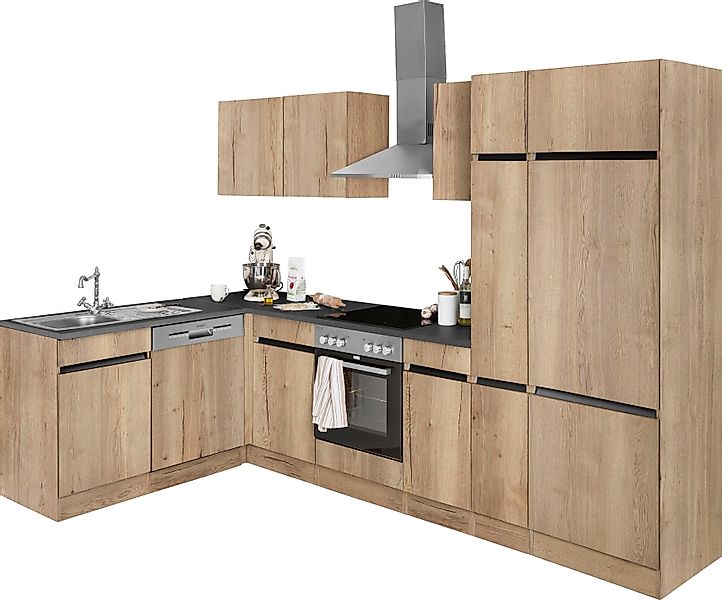 OPTIFIT Winkelküche "Roth", Stellmaße 300x175 cm, wahlweise mit E-Geräten, günstig online kaufen