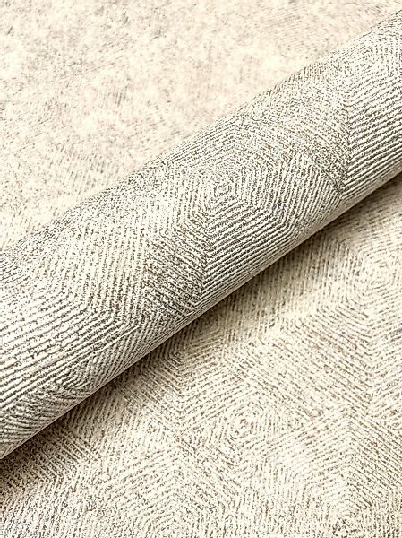 Newroom Vliestapete, Beige Tapete Grafisch Hexagon günstig online kaufen