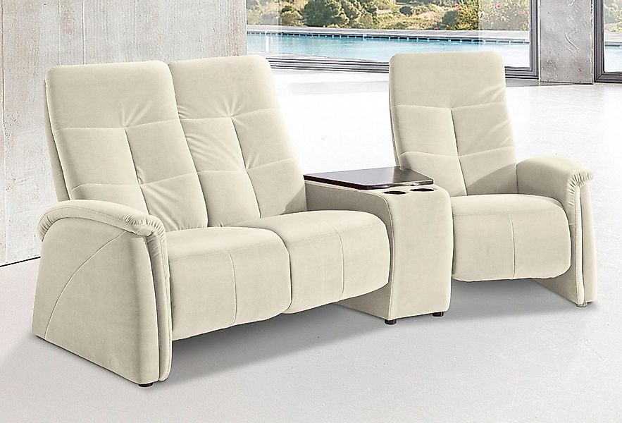 exxpo - sofa fashion 3-Sitzer "Tivoli, Kinosofa mit Tischablage & Stauraumf günstig online kaufen