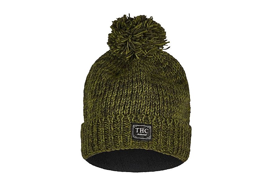 THC Natural Line Strickmütze THC Schafwoll Pudelmütze 720 grün (1 Stück, 1- günstig online kaufen