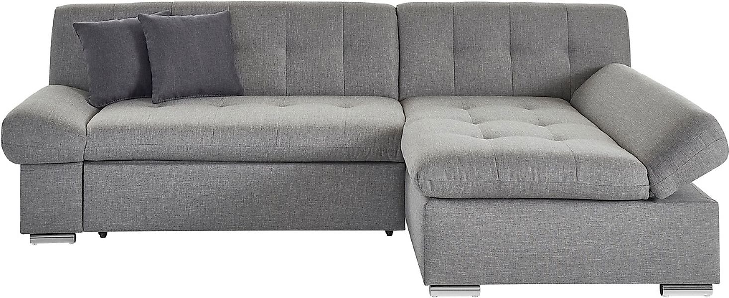 TRENDMANUFAKTUR Ecksofa "Reggae II, moderne Optik, Armteilverstellung, B/T günstig online kaufen