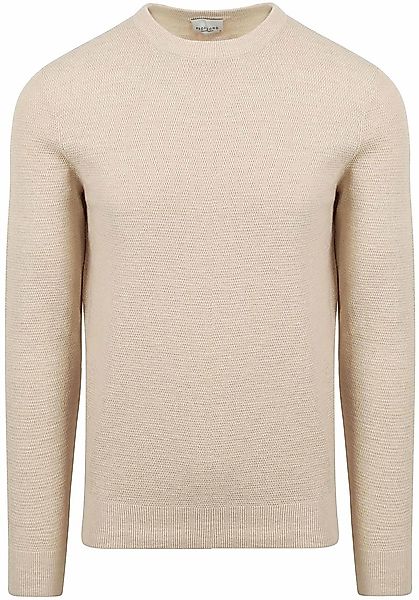 Profuomo Pullover Textured Ecru - Größe M günstig online kaufen