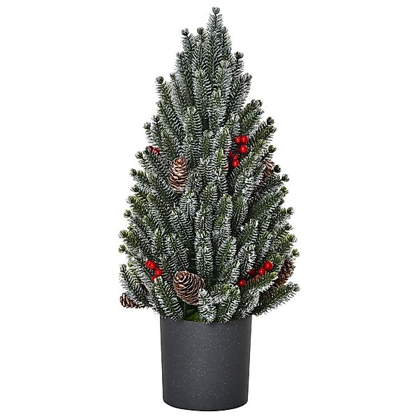 HOMCOM Künstlicher Weihnachtsbaum Tisch-Christbaum 170 Äste schneebedecktes günstig online kaufen