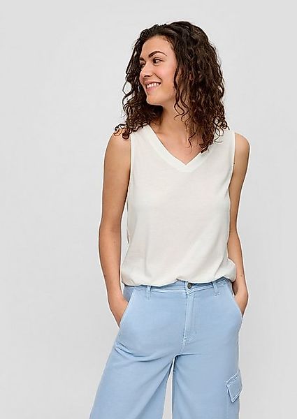 s.Oliver Shirttop Top mit V-Ausschnitt und gekreuztem Riemen-Detail am Rück günstig online kaufen