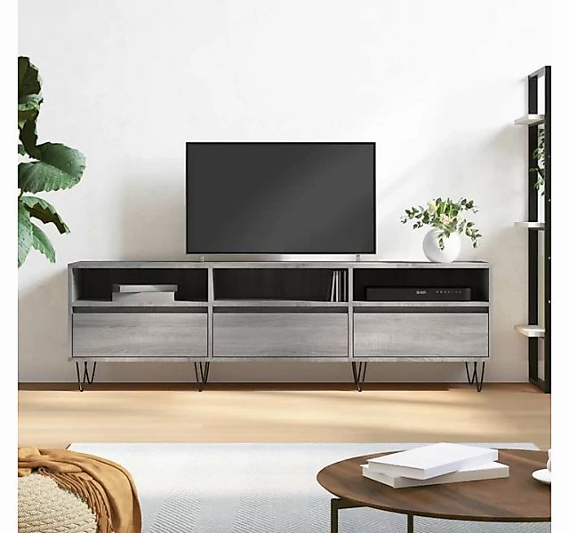vidaXL TV-Schrank TV-Schrank Grau Sonoma 150x30x44,5 cm Holzwerkstoff (1-St günstig online kaufen