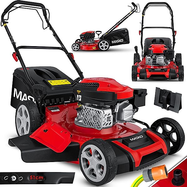MASKO Akkurasenmäher, Benzin Rasenmäher 5in1 Radantrieb günstig online kaufen
