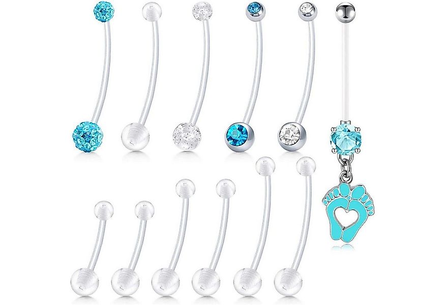 AVYRING Bauchnabelpiercing 14G Flexibles Schwangerschafts-Bauchnabelpiercin günstig online kaufen