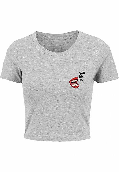 Merchcode T-Shirt "Merchcode Damen Ladies Bla Bla Bla Comic Cropped Tee" 1 günstig online kaufen