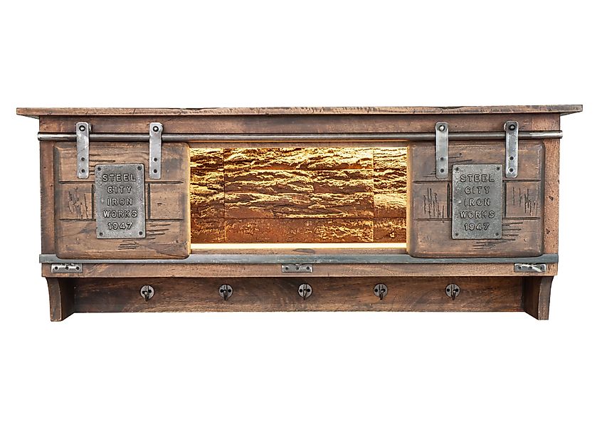 Woodroom Garderobenschrank Pali (Mango massiv gewachst günstig online kaufen