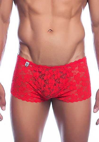 MOB Eroticwear Boxershorts Boxershorts aus Blüten-Spitze - rot (1-St) dezen günstig online kaufen