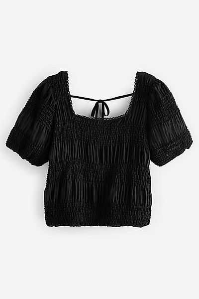 Next Blusenshirt Kurzärmeliges, gesmoktes Top mit günstig online kaufen