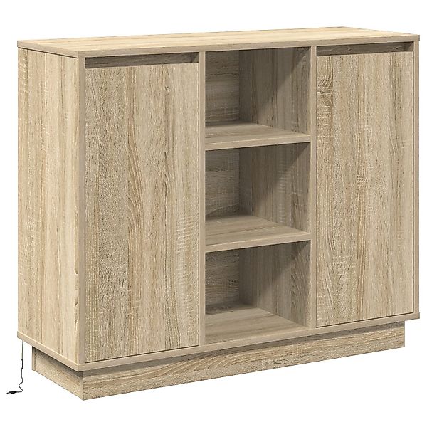 vidaXL Nachttisch Sideboard mit LED Sonoma günstig online kaufen